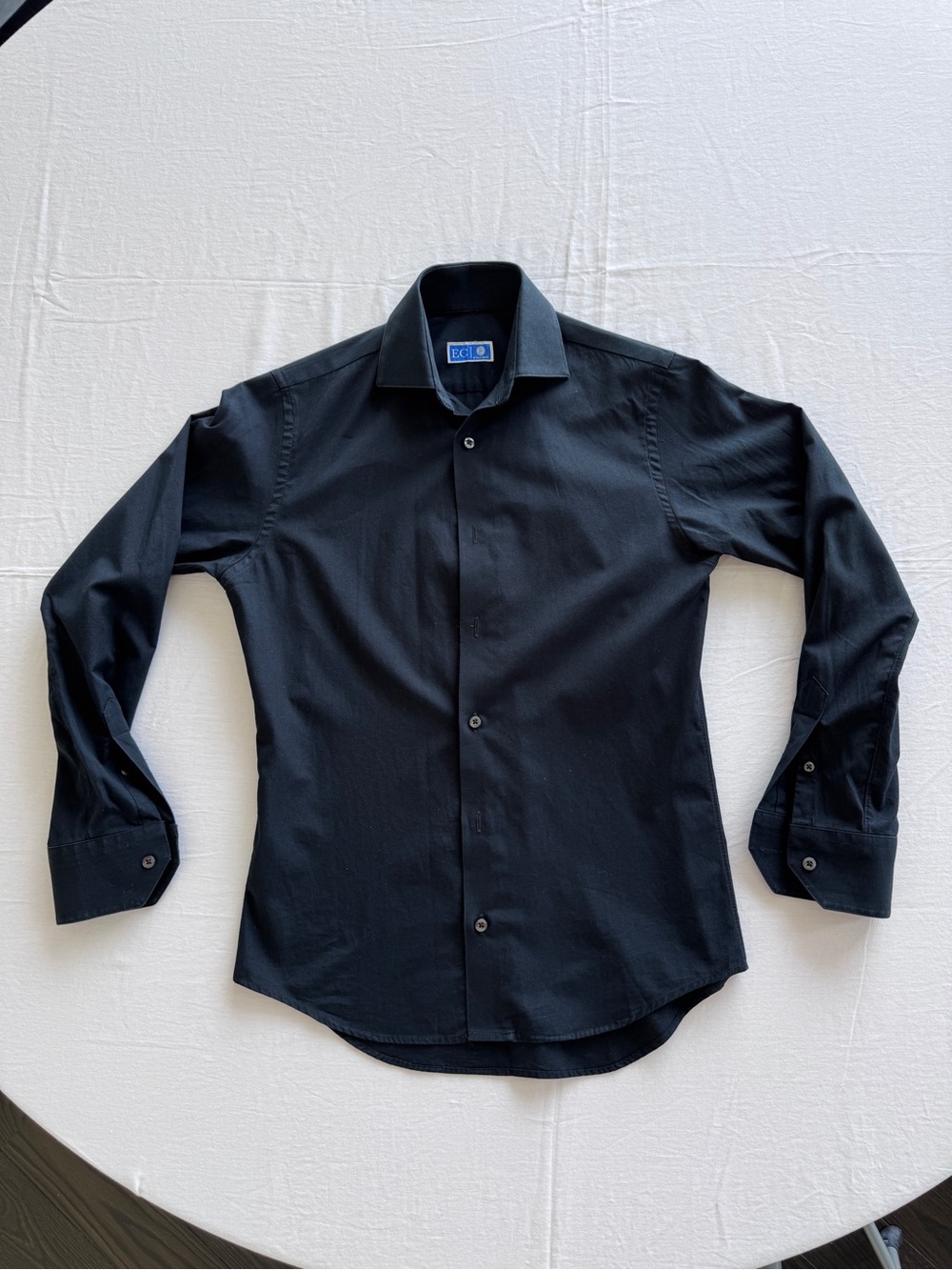Black Button-Down Boys Dress Shirt